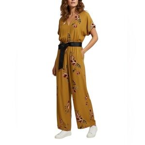 Corey Lynn Calter Anthropologie Floral Jumpsuit Size Small